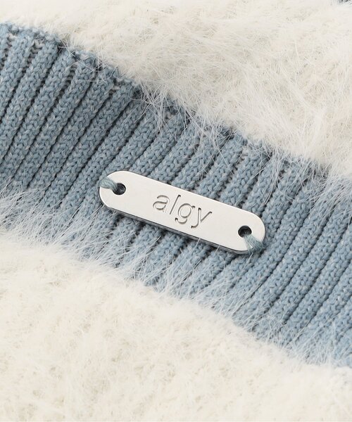 algy（アルジー）の「ピグメントライクジップニット（カーディガン/ボレロ・キッズ・ブラック/サックスブルー・XX-SMALL/X-SMALL/MEDIUM/SMALL）」の14枚目の写真