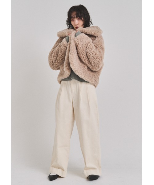 FMiBL（ファミル）の「コーデュロイワイドパンツ（その他パンツ・レディース・ブラウン/オフホワイト/ブラック・SMALL/MEDIUM）」の8枚目の写真