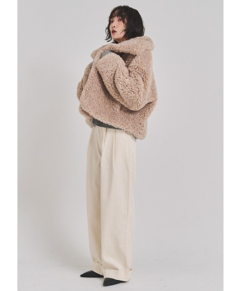FMiBL（ファミル）の「コーデュロイワイドパンツ（その他パンツ・レディース・ブラウン/オフホワイト/ブラック・SMALL/MEDIUM）」の9枚目の写真