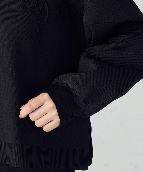 セール】コード刺繍 ドッキングシルエットブルゾン / セットアップ対応