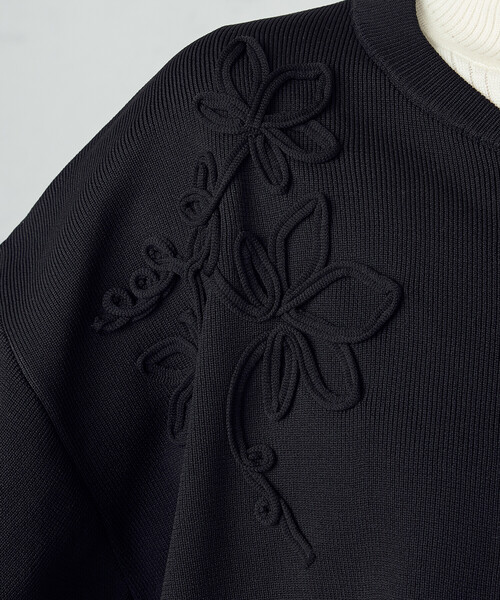 セール】コード刺繍 ドッキングシルエットブルゾン / セットアップ対応