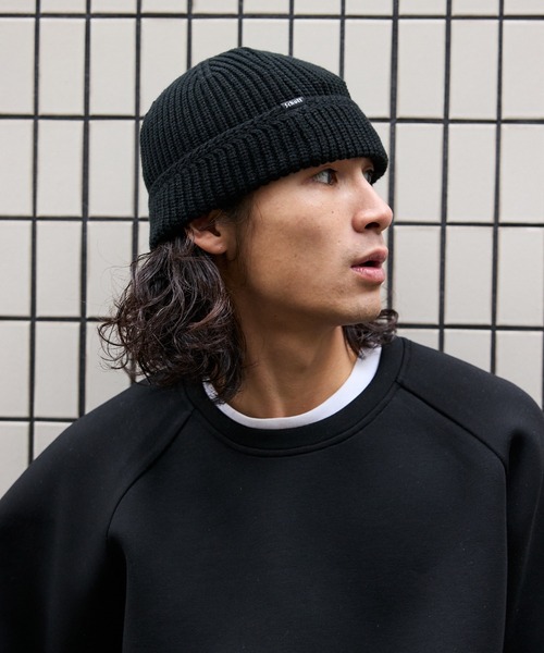 schott(ショット)の「Schott/ショット KNIT WATCH ピスネーム ベーシック ニットワッチキャップ(ニットキャップ/ビーニー・メンズ・グレー/ブラック/ブラウン・FREE)」の7枚目の写真