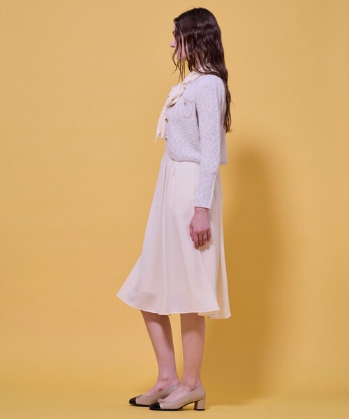TOCCA（トッカ）の「TWEEDY MAZE ニットジャケット（カーディガン/ボレロ・レディース・アイボリー系/ブラック系/ピンク系・F）」の16枚目の写真