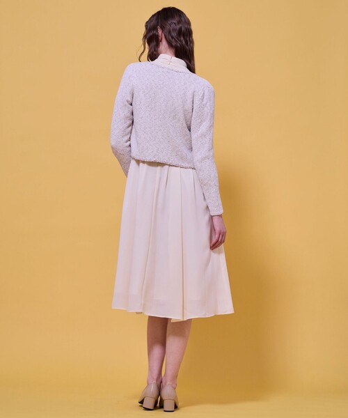 TOCCA（トッカ）の「TWEEDY MAZE ニットジャケット（カーディガン/ボレロ・レディース・アイボリー系/ブラック系/ピンク系・F）」の17枚目の写真
