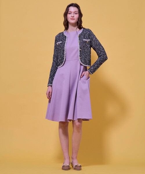 TOCCA（トッカ）の「TWEEDY MAZE ニットジャケット（カーディガン/ボレロ・レディース・アイボリー系/ブラック系/ピンク系・F）」の18枚目の写真