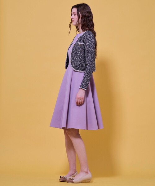 TOCCA（トッカ）の「TWEEDY MAZE ニットジャケット（カーディガン/ボレロ・レディース・アイボリー系/ブラック系/ピンク系・F）」の20枚目の写真