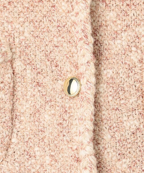 TOCCA（トッカ）の「TWEEDY MAZE ニットジャケット（カーディガン/ボレロ・レディース・アイボリー系/ブラック系/ピンク系・F）」の7枚目の写真