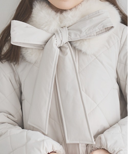 【美品】スウィングル　3way エコファーキルティングショートコート エコファーキルティングショートコート