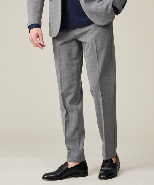ABAHOUSE GRAY(アバハウスグレイ)の「【WINTER SHIELD】カシミヤタッチ スラックス / セットアップ対応(スラックス・メンズ・ブラウン/グレー/ブラック/ネイビー・44/50/46/48)」の2枚目の写真