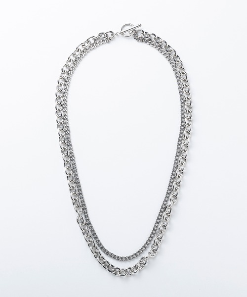 AJUGA.（アジュガ）の「レイヤードチェーンネックレス（ネックレス・レディース・シルバー・ONE SIZE）」の2枚目の写真