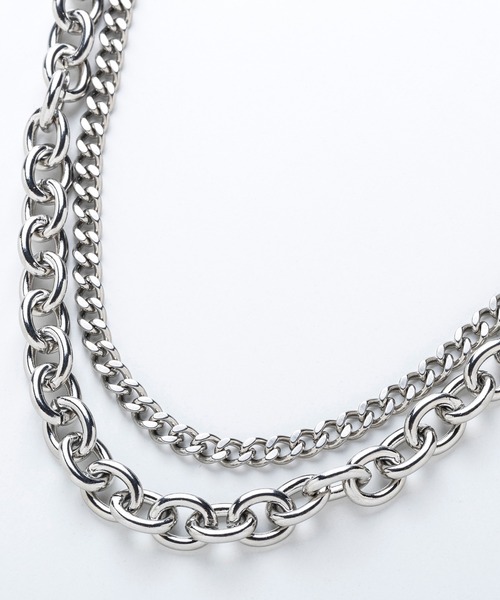 AJUGA.（アジュガ）の「レイヤードチェーンネックレス（ネックレス・レディース・シルバー・ONE SIZE）」の3枚目の写真