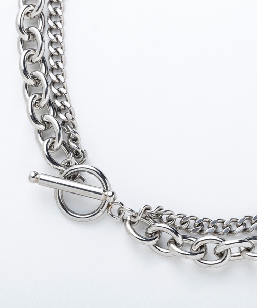 AJUGA.（アジュガ）の「レイヤードチェーンネックレス（ネックレス・レディース・シルバー・ONE SIZE）」の4枚目の写真