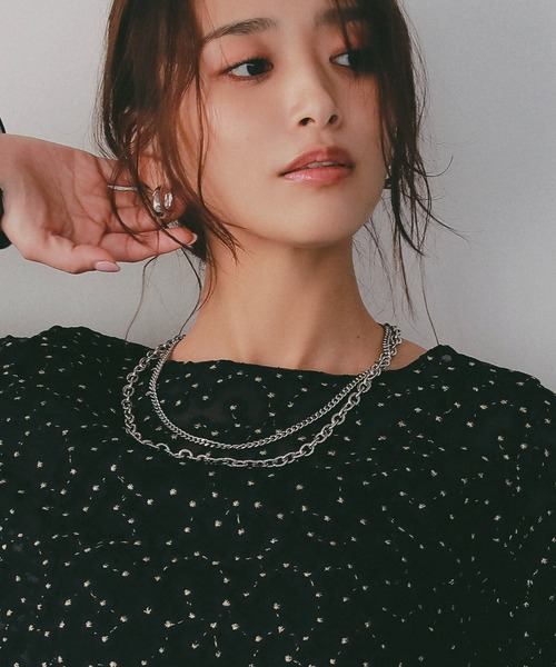AJUGA.（アジュガ）の「レイヤードチェーンネックレス（ネックレス・レディース・シルバー・ONE SIZE）」の14枚目の写真