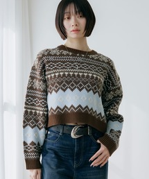 PAGEBOY | ノルディックショートプルオーバー(ニット/セーター)