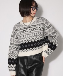 PAGEBOY | ノルディックショートプルオーバー(ニット/セーター)