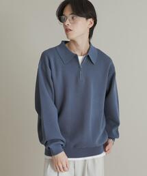 SENSE OF PLACE by URBAN RESEARCH（センスオブプレイスバイアーバンリサーチ）の「『ユニセックス』スウェットライクハーフジップニット（ニット/セーター・メンズ）」