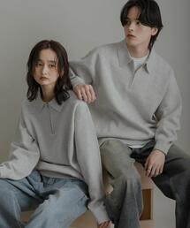 SENSE OF PLACE by URBAN RESEARCH | 『ユニセックス』スウェットライクハーフジップニット(ニット/セーター)