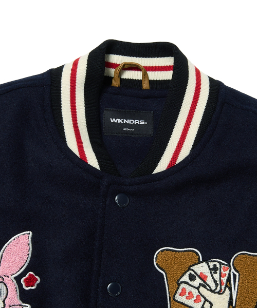 WKNDRS（ウィーキャンドース）の「MAGIC STADIUM JK (NAVY)（スタジャン・レディース・その他・MEDIUM/LARGE/X-LARGE）」の3枚目の写真