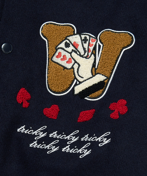 WKNDRS（ウィーキャンドース）の「MAGIC STADIUM JK (NAVY)（スタジャン・レディース・その他・MEDIUM/LARGE/X-LARGE）」の6枚目の写真