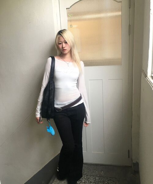 ROCKCAKE（ロックケーキ）の「Cursive Mesh Top - Ivory（Tシャツ/カットソー・レディース・その他・SMALL）」の7枚目の写真