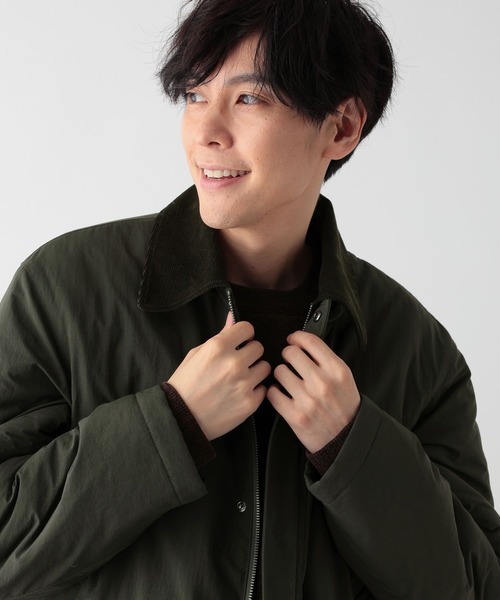 GLOBAL WORK(グローバルワーク)の「ライトウォーム襟切り替えブルゾン/601412(ブルゾン・メンズ・グリーン/ブラック・SMALL/MEDIUM/LARGE/X-LARGE)」の8枚目の写真