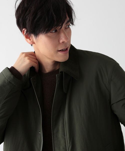 GLOBAL WORK(グローバルワーク)の「ライトウォーム襟切り替えブルゾン/601412(ブルゾン・メンズ・グリーン/ブラック・SMALL/MEDIUM/LARGE/X-LARGE)」の9枚目の写真