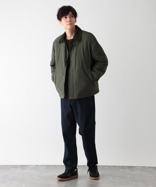 GLOBAL WORK(グローバルワーク)の「ライトウォーム襟切り替えブルゾン/601412(ブルゾン・メンズ・グリーン/ブラック・SMALL/MEDIUM/LARGE/X-LARGE)」の3枚目の写真