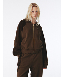 Flow Zip-Up Hoodie Brown