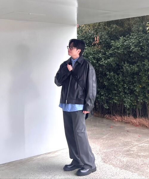 MUSINSA STANDARD（ムシンサスタンダード）の「クリンクルシンセティックレザー ホライゾンビッグトートバッグ [ブラック]（ボストンバッグ・レディース・その他・FREE）」の16枚目の写真