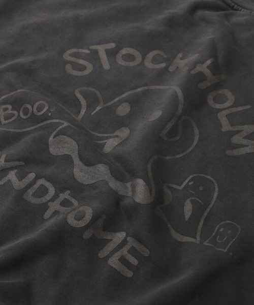 STOCKHOLM SYNDROME（ストックホルムシンドローム）の「STOCKHOLM SYNDROME／ゴーストピグメントプルオーバー（スウェット・メンズ・チャコール/アイボリー/グレー・FREE）」の14枚目の写真
