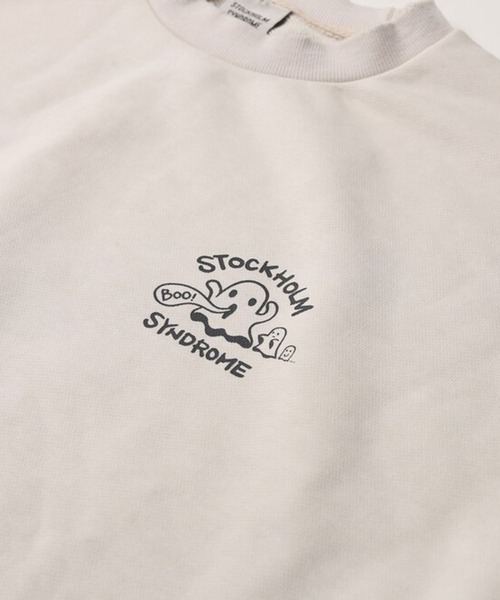 STOCKHOLM SYNDROME（ストックホルムシンドローム）の「STOCKHOLM SYNDROME／ゴーストピグメントプルオーバー（スウェット・メンズ・チャコール/アイボリー/グレー・FREE）」の5枚目の写真