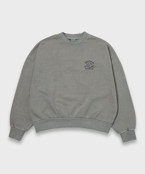 STOCKHOLM SYNDROME（ストックホルムシンドローム）の「STOCKHOLM SYNDROME／ゴーストピグメントプルオーバー（スウェット・メンズ・チャコール/アイボリー/グレー・FREE）」の7枚目の写真