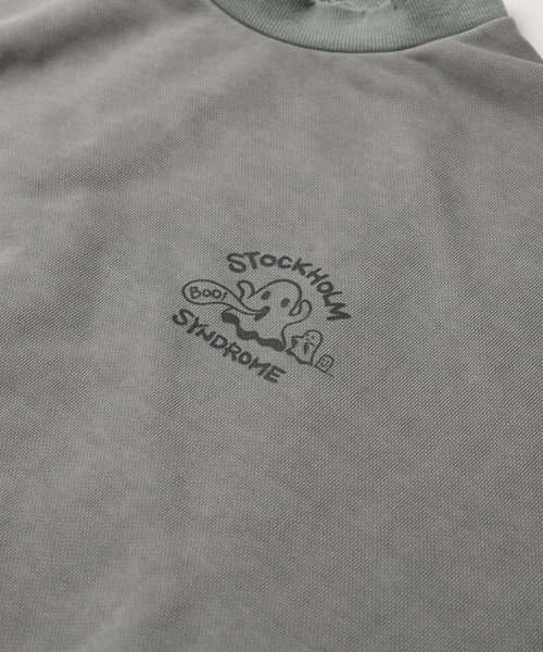 STOCKHOLM SYNDROME（ストックホルムシンドローム）の「STOCKHOLM SYNDROME／ゴーストピグメントプルオーバー（スウェット・メンズ・チャコール/アイボリー/グレー・FREE）」の9枚目の写真