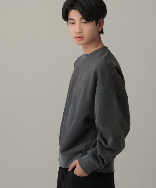 STOCKHOLM SYNDROME（ストックホルムシンドローム）の「STOCKHOLM SYNDROME／ゴーストピグメントプルオーバー（スウェット・メンズ・チャコール/アイボリー/グレー・FREE）」の17枚目の写真