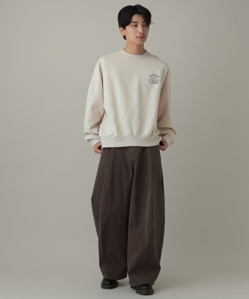 STOCKHOLM SYNDROME（ストックホルムシンドローム）の「STOCKHOLM SYNDROME／ゴーストピグメントプルオーバー（スウェット・メンズ・チャコール/アイボリー/グレー・FREE）」の15枚目の写真