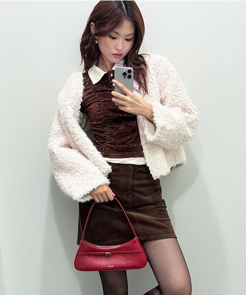 MUSINSA STANDARD WOMAN（ムシンサスタンダードウーマン）の「ウィメンズコーデュロイミニスカート[ブラウン]（スカート・レディース・その他・SMALL/MEDIUM/LARGE/X-SMALL）」の8枚目の写真