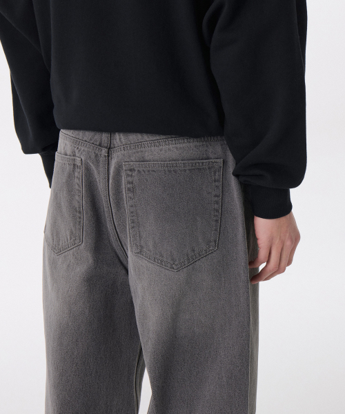 MUSINSA STANDARD（ムシンサスタンダード）の「エクストラワイドデニムパンツ[グレー]（デニムパンツ・メンズ・その他・31/33/26/27/28/29/38/42/36/34/32/30）」の5枚目の写真