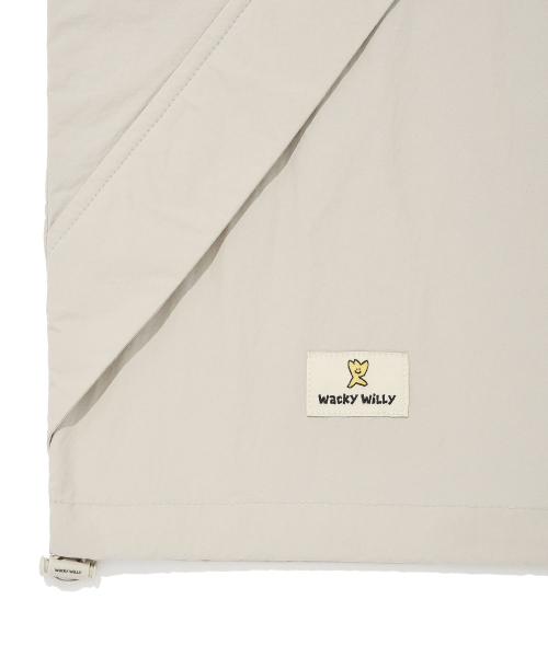 Wacky WiLLy（ワッキーウィリー）の「ハーフスリーブアノラックジャンパー カーキ（ナイロンジャケット・レディース・その他・SMALL/MEDIUM/LARGE/X-LARGE）」の7枚目の写真