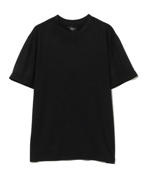 WRAPINKNOT（ラッピンノット）の「WRAPINKNOT / メリノウール フィット Tシャツ（Tシャツ/カットソー・レディース・ブラウン/ブラック・ONE SIZE）」の14枚目の写真