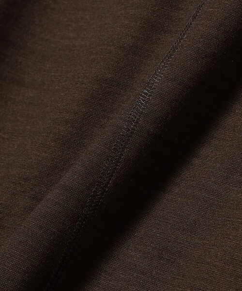 WRAPINKNOT（ラッピンノット）の「WRAPINKNOT / メリノウール フィット Tシャツ（Tシャツ/カットソー・レディース・ブラウン/ブラック・ONE SIZE）」の22枚目の写真