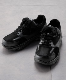 Loose/ルース（ルース）の「ミックス マテリアル ボリュームハイソールスニーカー（スニーカー）」