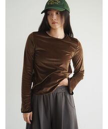 Piping crew neck pullover