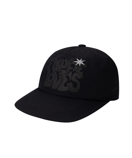 Printed Nylon Ball Cap (Black)（キャップ）｜IUGAMAKARAS