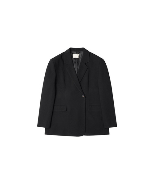 SIOT4099 ルーズフィット シングルブレザー_Black