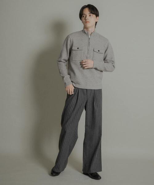 SENSE OF PLACE by URBAN RESEARCH（センスオブプレイスバイアーバンリサーチ）の「ウールブレンドカーブポケットストレートパンツ（その他パンツ・メンズ・グレー/ブラウン・LARGE/MEDIUM）」の18枚目の写真