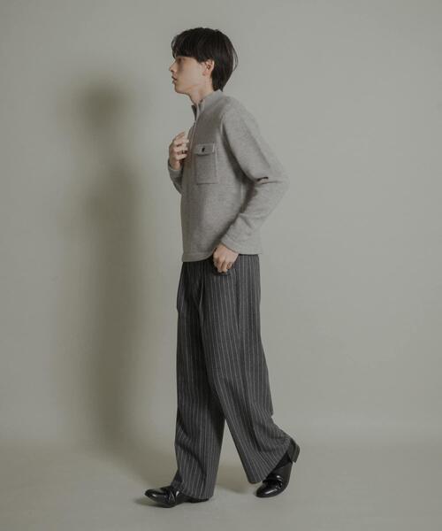 SENSE OF PLACE by URBAN RESEARCH（センスオブプレイスバイアーバンリサーチ）の「ウールブレンドカーブポケットストレートパンツ（その他パンツ・メンズ・グレー/ブラウン・LARGE/MEDIUM）」の19枚目の写真