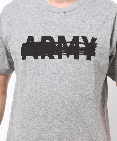 OUTLET(アウトレット)の「【Discoat Parisien】20/-ARMYプリントT(Tシャツ/カットソー・メンズ・杢グレー/オリーブ・MEDIUM/LARGE)」の8枚目の写真