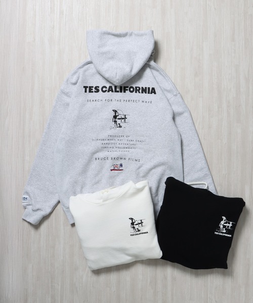 The Endless Summer（エンドレスサマー）の「THE ENDLESS SUMMER SWEAT PARKA / スウェットパーカー（パーカー・メンズ・ホワイト/ブラック/グレー・SMALL/MEDIUM/LARGE/X-LARGE）」の4枚目の写真