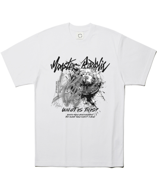 MONSTER REPUBLIC(モンスターリパブリック)の「ビットコインバイブ アッシュグレーTシャツ ホワイト(Tシャツ/カットソー・レディース・その他・LARGE/MEDIUM/SMALL/X-LARGE)」の1枚目の写真