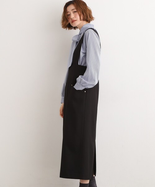 grove（グローブ）の「【ウエストゴム】美シルエットなハイウエストサス付きスカート（スカート・レディース・アイボリー/ブラック/ブラウン系その他・02/01/03/04/05）」の9枚目の写真